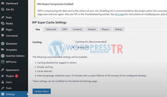 wordpresstr-wordpress-cache-eklentisi-wp-super-cache